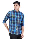 COTTON CHECKED CASUAL SHIRT