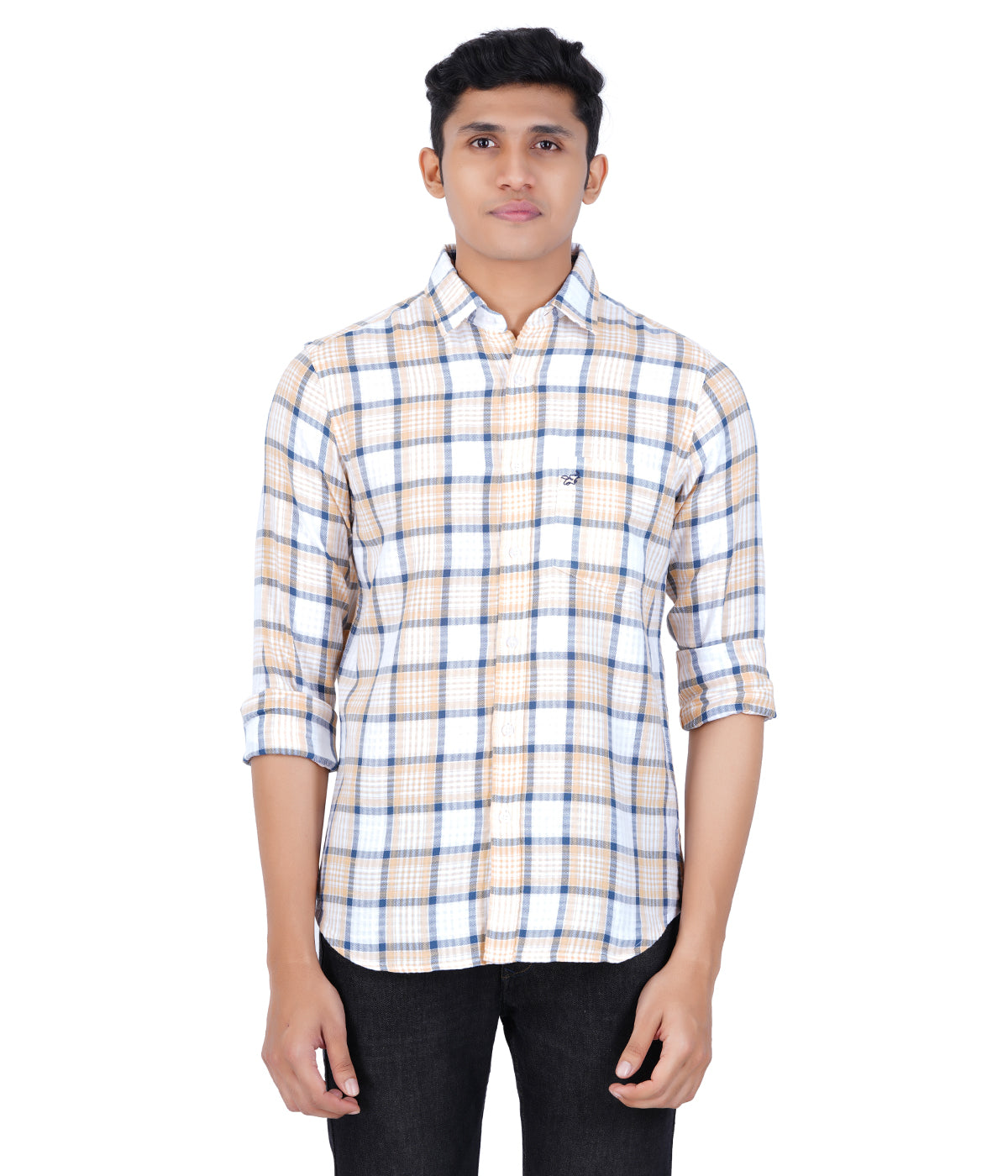 COTTON CHECKS  SLIM FIT CASUAL SHIRT