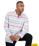 COTTON HORIZENTAL STRIPE CASUAL SHIRT
