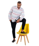 COTTON HORIZENTAL STRIPE CASUAL SHIRT