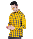 YELLOW NAVY CHECK SHIRT