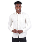 COTTON CREAM FEATHER TOUCH CASUAL SHIRT