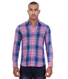 COTTON DENIM CHECKED  CASUAL SHIRT