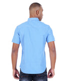 COTTON BLUE STRIPE  CASUAL SHIRT