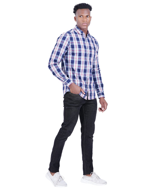 COTTON CHECKS  SLIM FIT CASUAL SHIRT