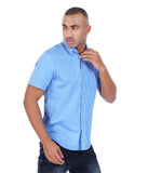 COTTON BLUE STRIPE  CASUAL SHIRT