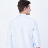 COTTON OLIVE STRIPED  CASUAL SHIRT