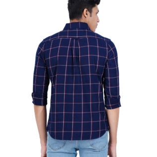 Shirt blue and red checks