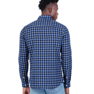Shirt  blue and olive green checked