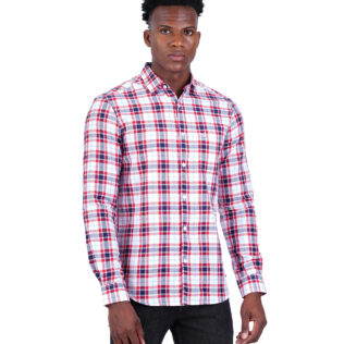 Shirt red & blue checked