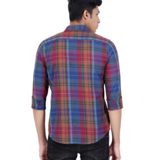 Shirt red and blue checks