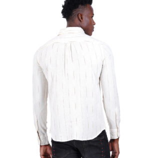 Shirt white and brown lines
