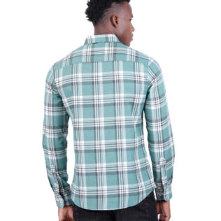Shirt green and white