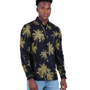 Shirt black & Mustard