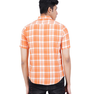 Shirt Orange checks
