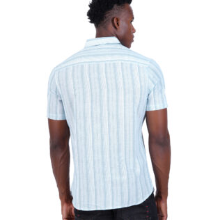 Shirt blue and white stipes