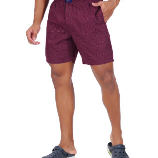 Boxer Maroon Dot