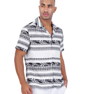 Shirt black and white