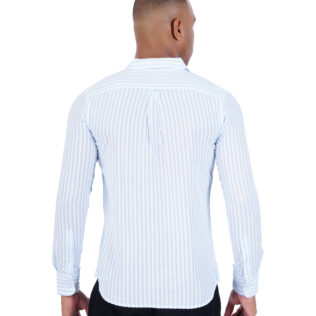 Shirt white and blue stripes