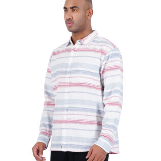 Shirt white and blue stripes