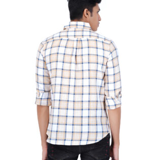 Shirt white and blue checks