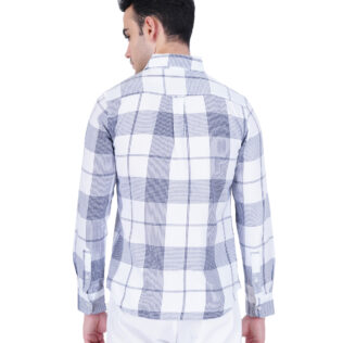 Shirt white and blue stripes