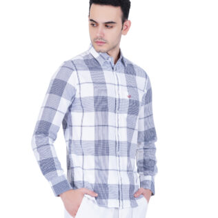 Shirt white and blue stripes