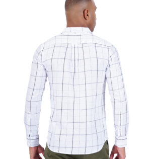 Shirt white and blue checks
