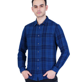 Shirt Black and blue checks