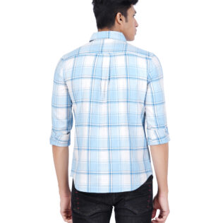 Shirt white and blue stripes