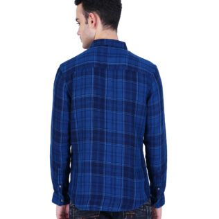 Shirt Black and blue checks